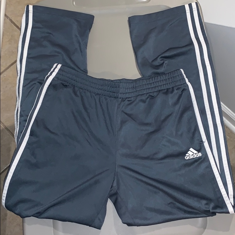 Adidas gray track pants